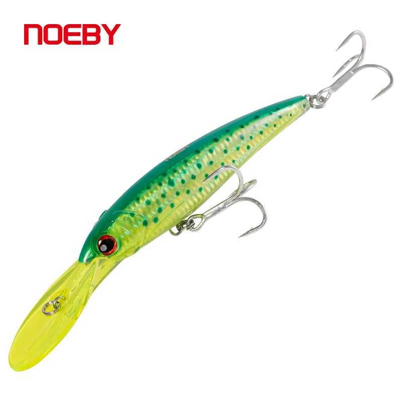Noeby Trolling Minnow Fishing Lure 12cm 32g Floating 14cm 52g 16cm 73g Sinking Wobbr Artificial Bait Saltwater Fishing Lure W250926