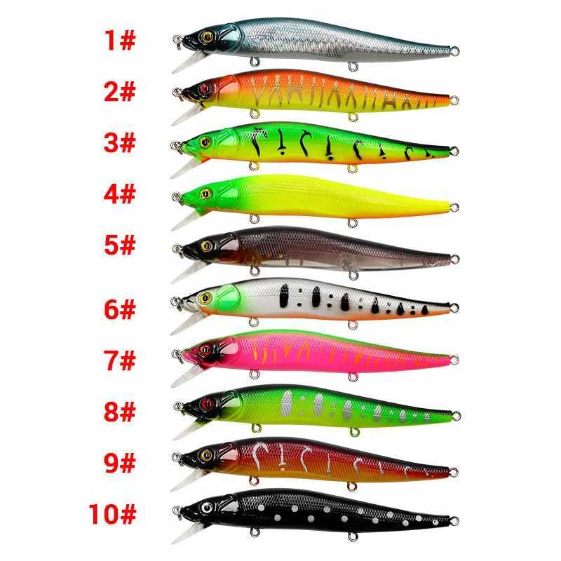 Fishing Lure 115cm14g Artificial Bionic Swing Hard Bait Tack 3D Eyes Hook Wobbr Carp Fishing Pesca for Bass Pike 510Pcs W250926
