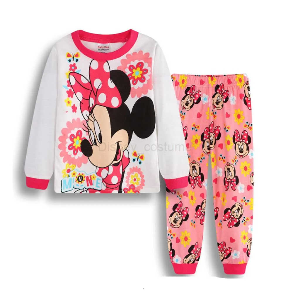 Disney MINISO 2pc Set Boys Pajamas 2025 Childrens Clothing Anime Print Long Sleeve Cute Toddler Boy Pijamas Infantil Clothes Homewear H250926