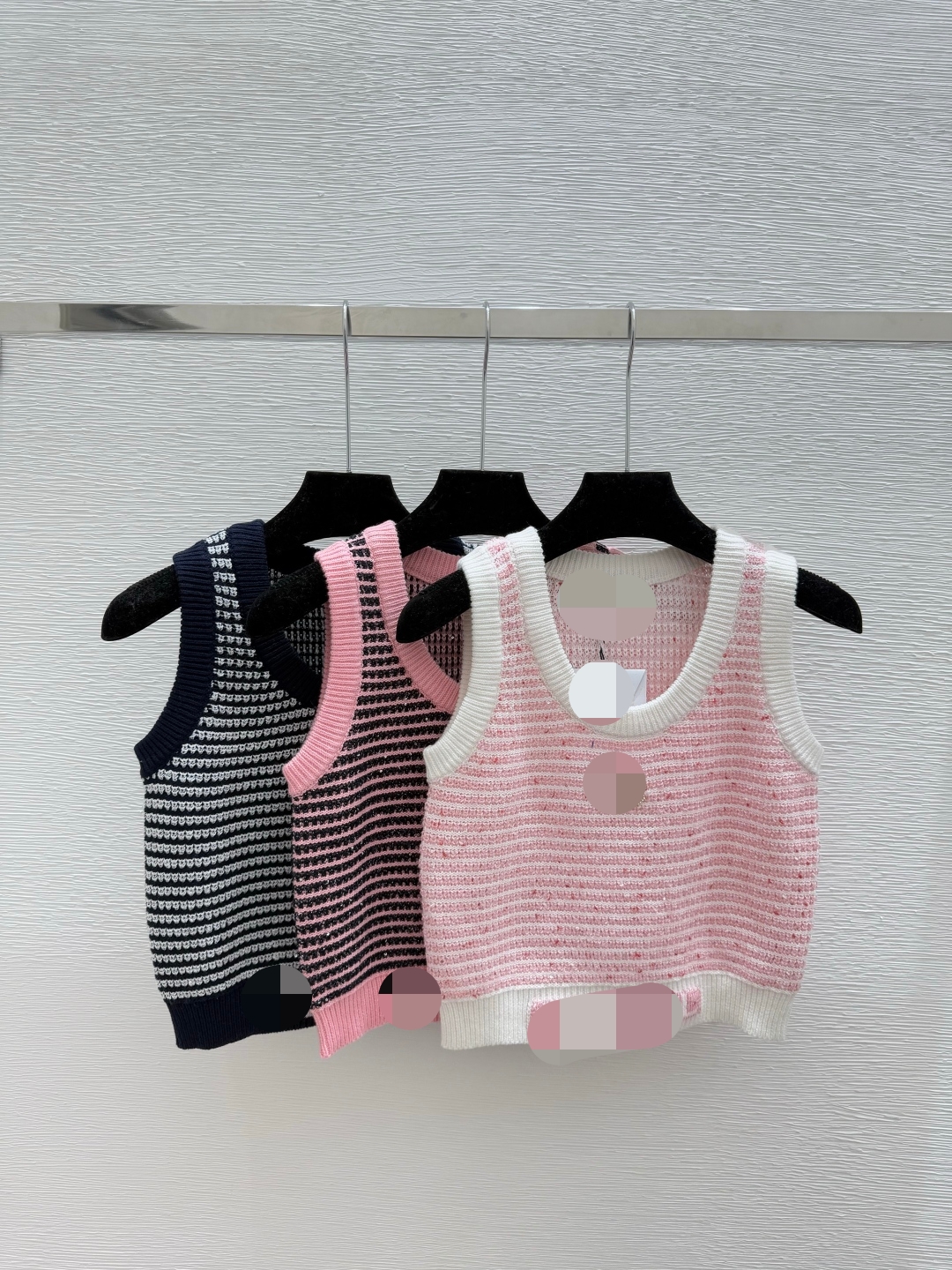 912 2025 Runway Autumn Brand SAme Style Sweater Sleeveless Crew Neck Pink Khaki Red Fashion Clothes High Quality Womens sfa