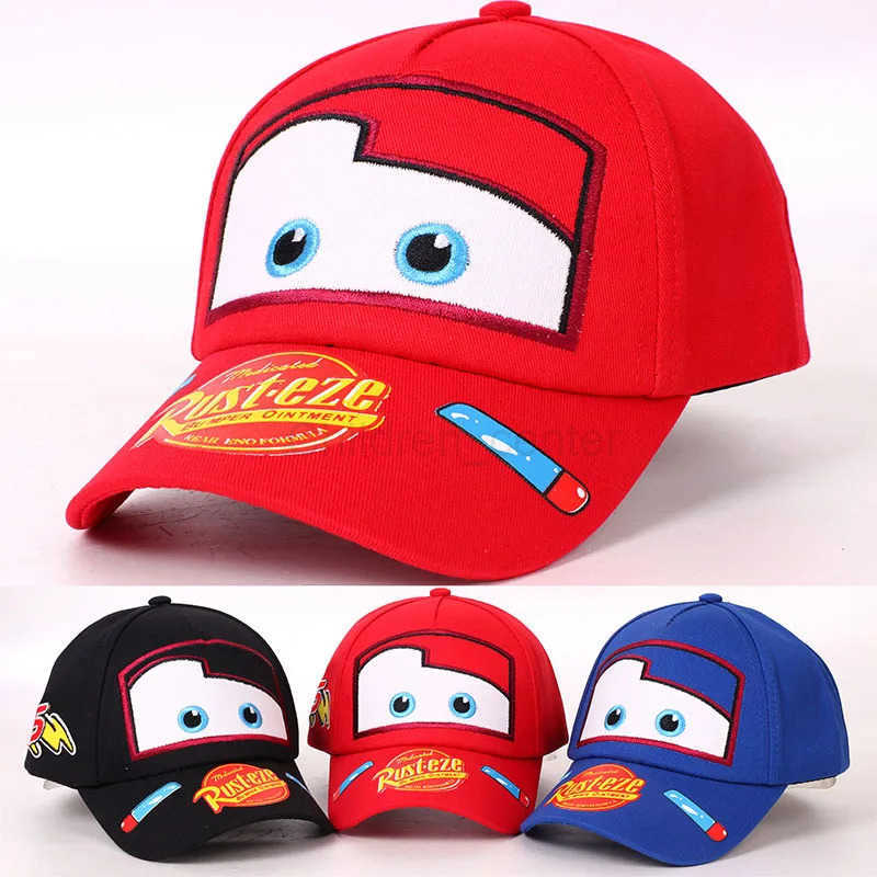 Disney Girl Baseball Cap Spring Summer Children Cute Hat Cartoon Pixar Cars Lightning McQueen 95 Kids Popular Hip Hop Snapback H250926