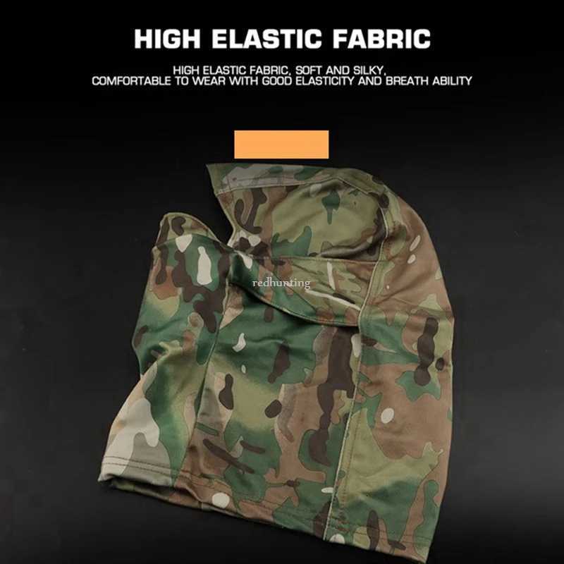 Tactical Silicone Mask Hunting Balaclava Head Hood Silicone Half Face Windproof Headgear Cycling Sunscreen Windproof Headgear Z250926
