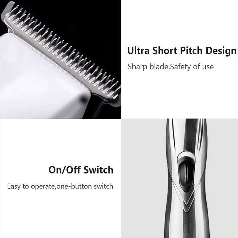 Carving Hair Clipper Hair Precision Trimmer Clippers Electric Machine Men Haircut Machine 0mm Barber Shaver Hair Style Tools R250926