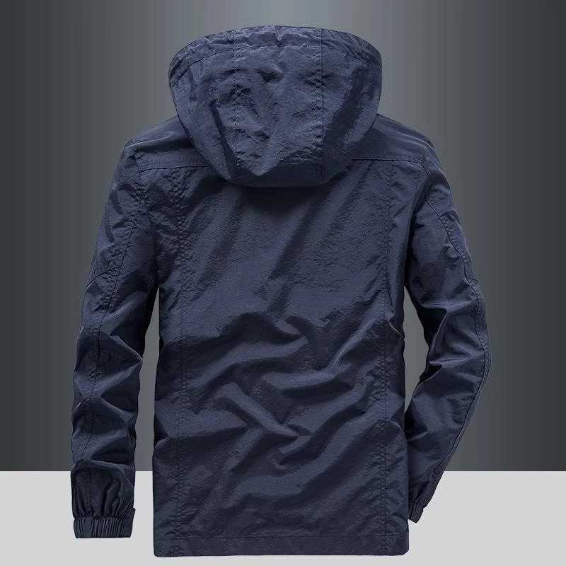 Mens Windbreaker Waterproof Jacket for Man Clothes for Man Mens Jacket Mens Coats Autumn Workwear Jacket Fishing Robes W250926
