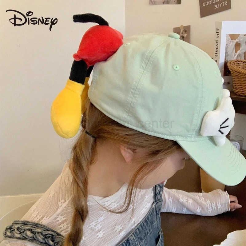Disney Mickey Mouse Baseball Hat Kawaii Cartoon Anime Embroidery Accessories Sunscreen Duck Tongue Hat Girl Decoration Gift H250926