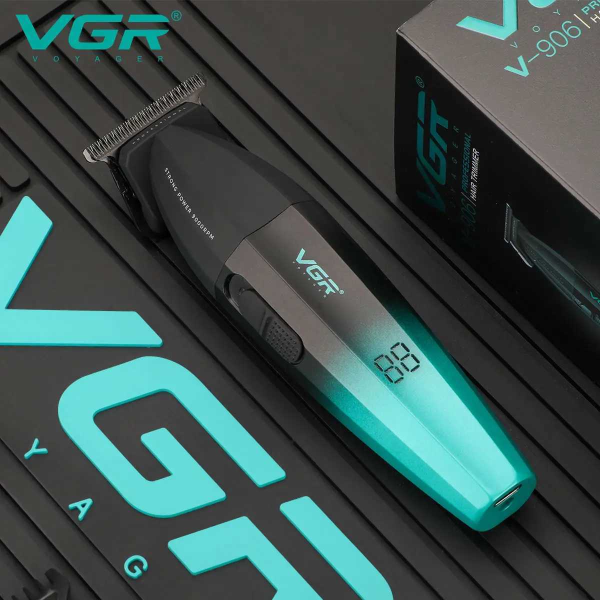 Hair Salon Home Hair Trimmer Gradient Metal Body Hair Clipper Hair Carving LED Intelligent Digital Display Electric Pu R250926