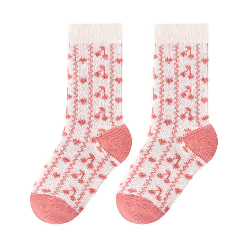 Girls Socks Autumn Winter Cotton MidCalf Socks Inner Seamless Long Socks Korean Style Ins Trend C250926