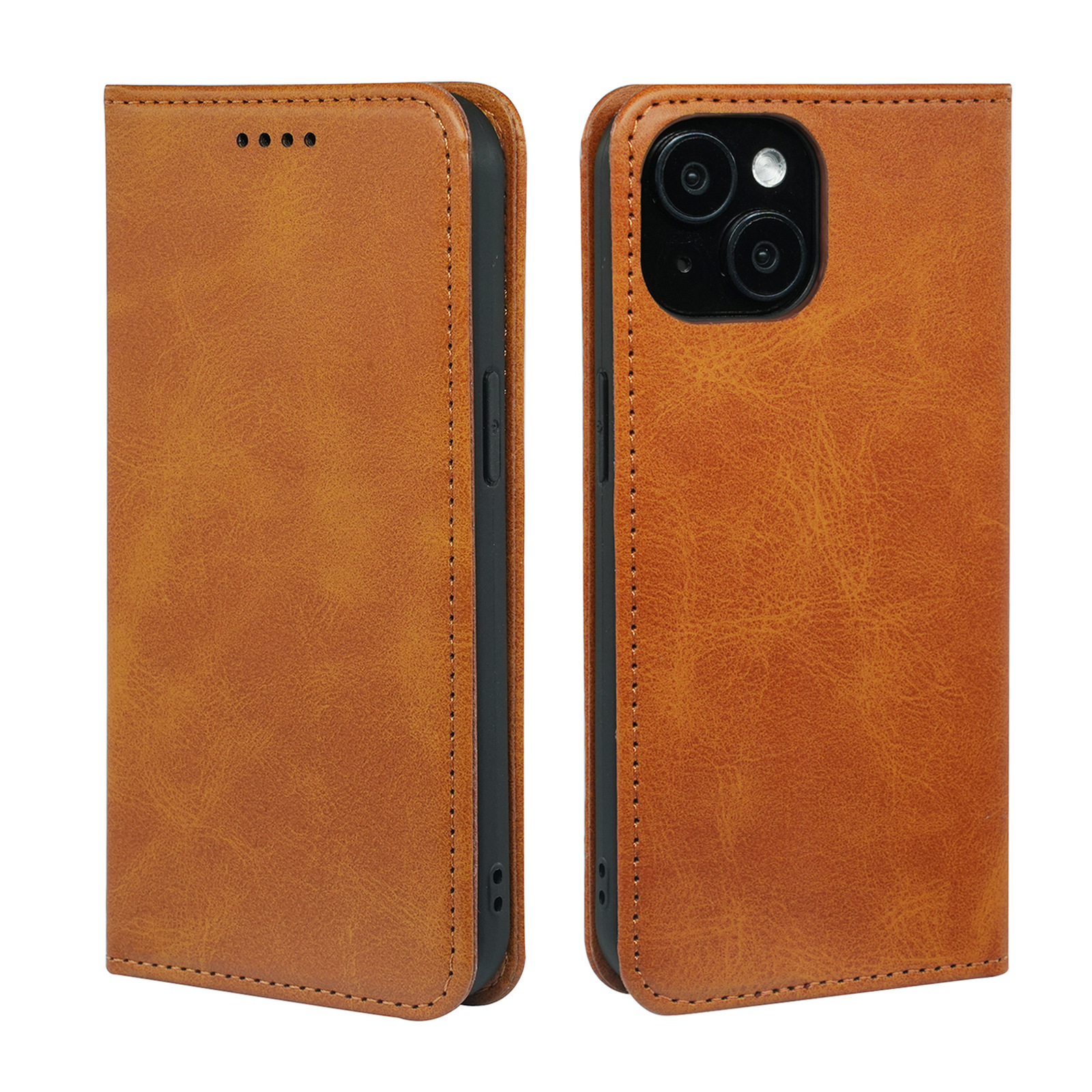 Magnetic Leather Case for Apple iPhone 16 16 ProMax 15 14 13 17 ProMax 12 11 X 8 7 SE Strong Magnet Cover