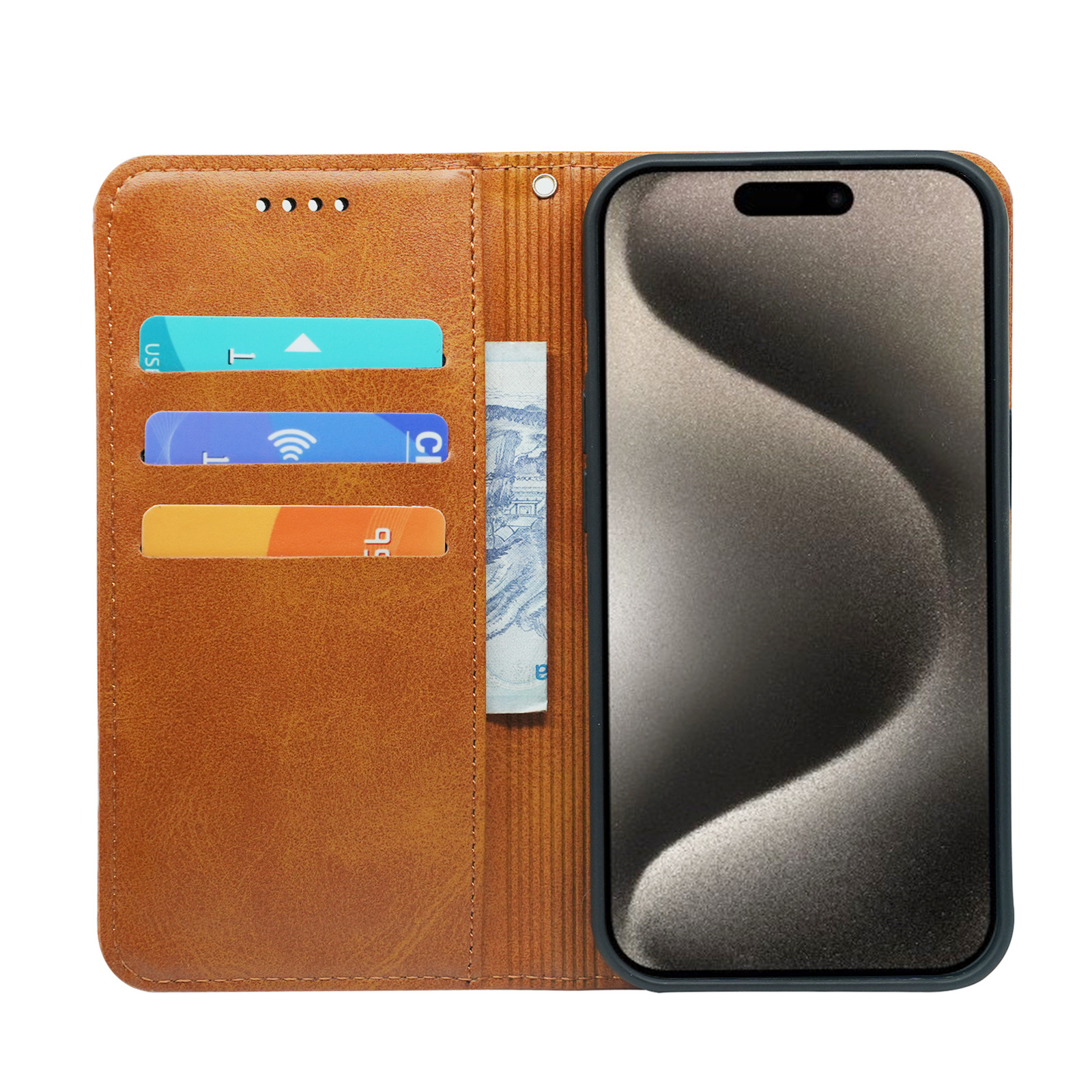 Magnetic Leather Case for Apple iPhone 16 16 ProMax 15 14 13 17 ProMax 12 11 X 8 7 SE Strong Magnet Cover