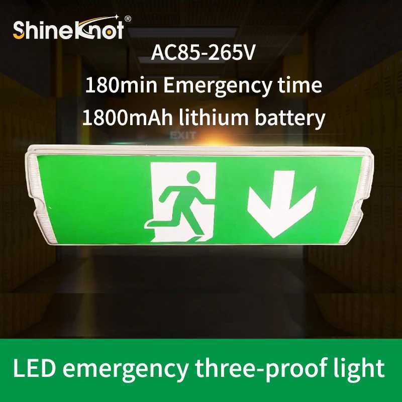 Ip68 Rechargeable 8W Led Bulkhead 180 Minutes Battery Backup Led Recessed Surface Emergency Safety Flare Lights C250925