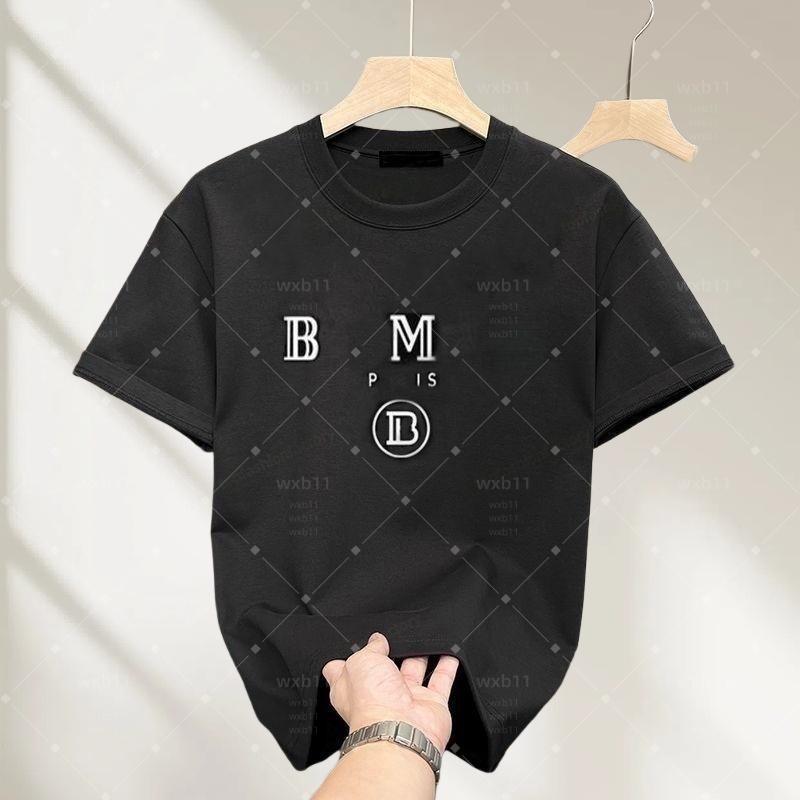 balmani tshir men High end luxury Tshirt Knitwear summer fashion Mens Womens Designers T Shirts Sleeve Tops Letter Tshirts Clothing Short Sleeve Size S-2XL