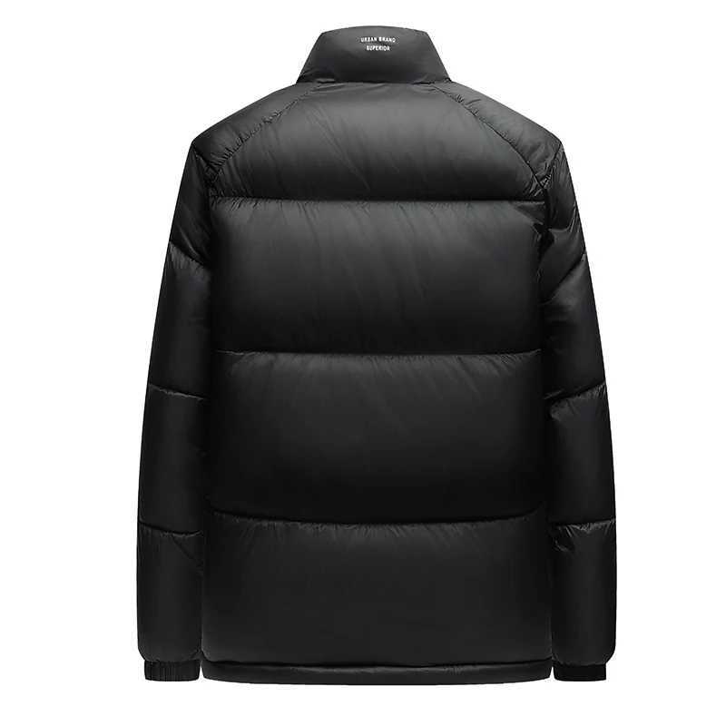 2025 New Winter Jacket Men Thicken Casual Parka Slim Fit Outwear Waterproof Warm Solid Color Outwear Stand Collar Coat W250926