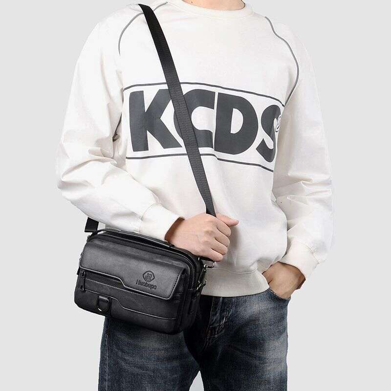 New Single Shoulder Casual Small Multi-Pocket Crossbody Multi-Functional Clutch Trendy Men's Bag