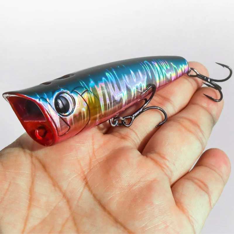 1pc Topwater Popper Spinning 1520g Sea Popper Lure Artificial Saltwater Topwater Bait for Bass Pike Hard Baits W250926