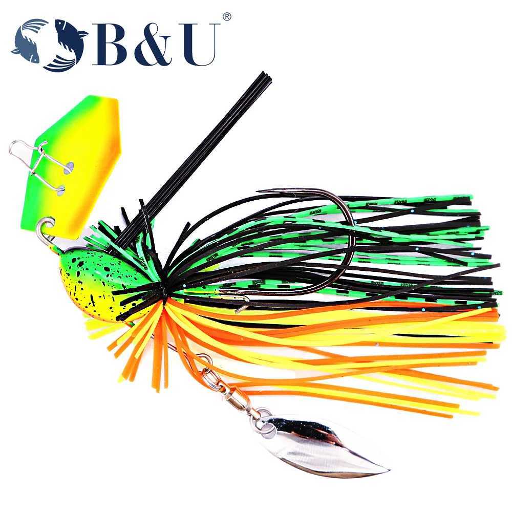 BU Chatteait 105g 14g Bladed Jig Need Spinner Stinger Hook Vibration Wire Power Bait Pike Bass Jig Fishing Lure W250926