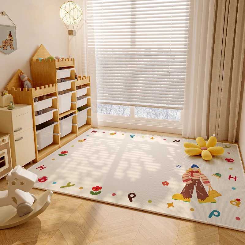 Cartoon Style Carpets for Living Room Large Area Bedroom Decor Girl Carpet Washable Lounge Soft Floor Mat Children Antislip Rug C250926
