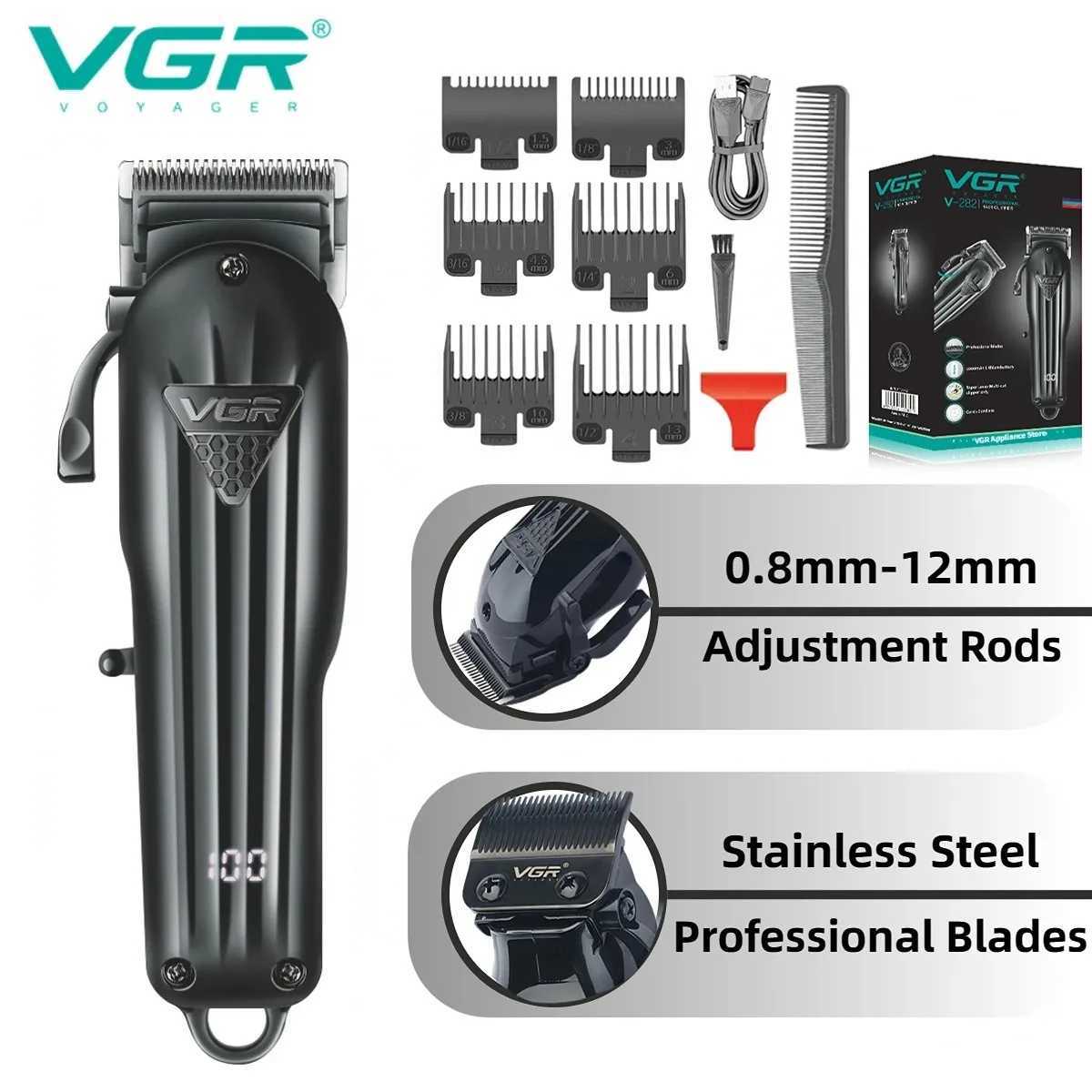 Hair Cutting Machine Professional Hair Clipper Hair Trimmer Electric Shaver Adjustable Cordless Trimmer for Men USB V282 R250926