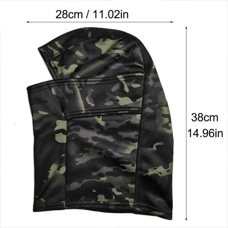 Winter Fleece Warm Camo Balaclava Outdoor Coldproof Ski Cycling Full Face Mask Motorcycle Mask Helmet Lining Z250926