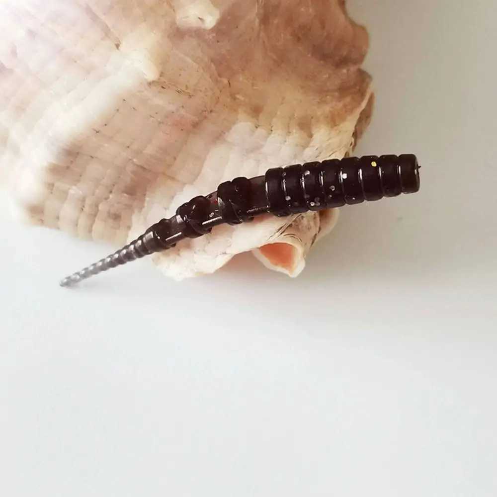 10PCS Soft Jig Worm Lures 40mm Polaris Minnow Lures Pesca Sinking Soft Baits Bass W250926