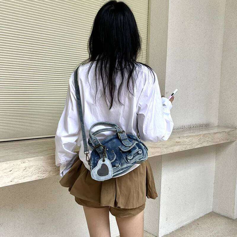 Women Handbags Satchel Top-handle Handbag Denim Bag Dumpling Give Gifts Shoulder Bags Phone Money Pack