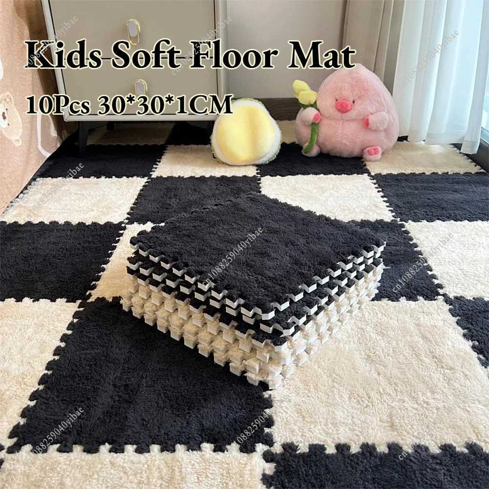 10Pcs Soft Floor Mat for Kids Interlocking Puzzle Mat EVA Foam Childrens Carpet Baby Crawling Play Mat Baby Toys Pad 30301CM C250926