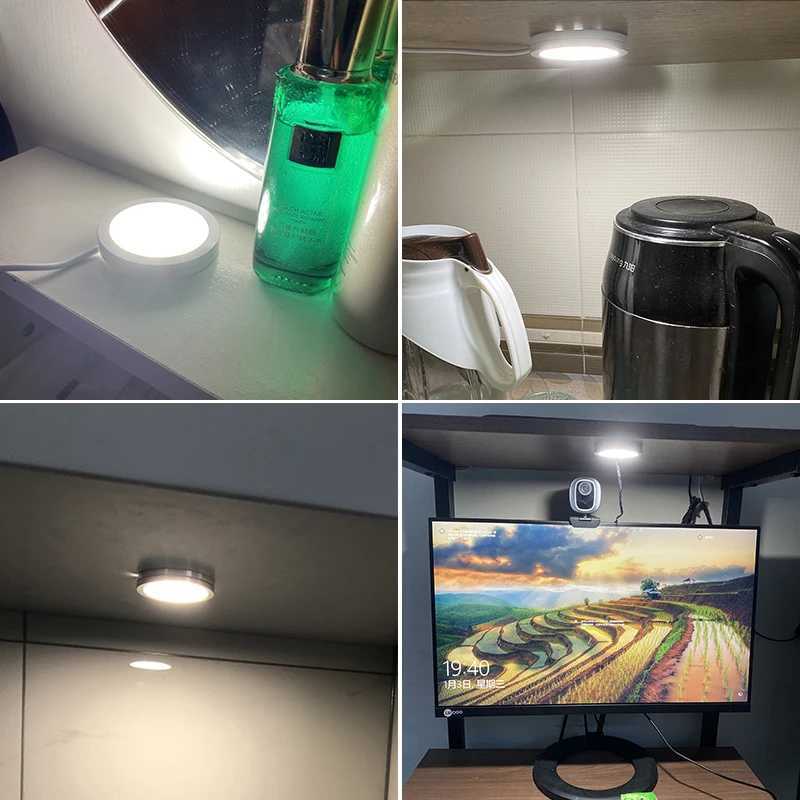 Ultra Slim LED Spotlight USB 5V LED Under Cabinet Shelf Light Caravan Campervan Spotlight Indoor Light with Switch 3W C250925