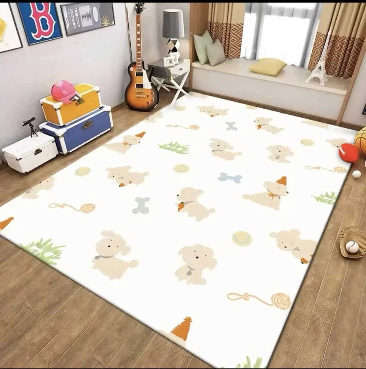 VIKAMA Childish Style Carpet Machine Washable Carpet Cartoon Hopscotch Floor Mats Childrens Room NonSlip Bedroom Rugs C250926
