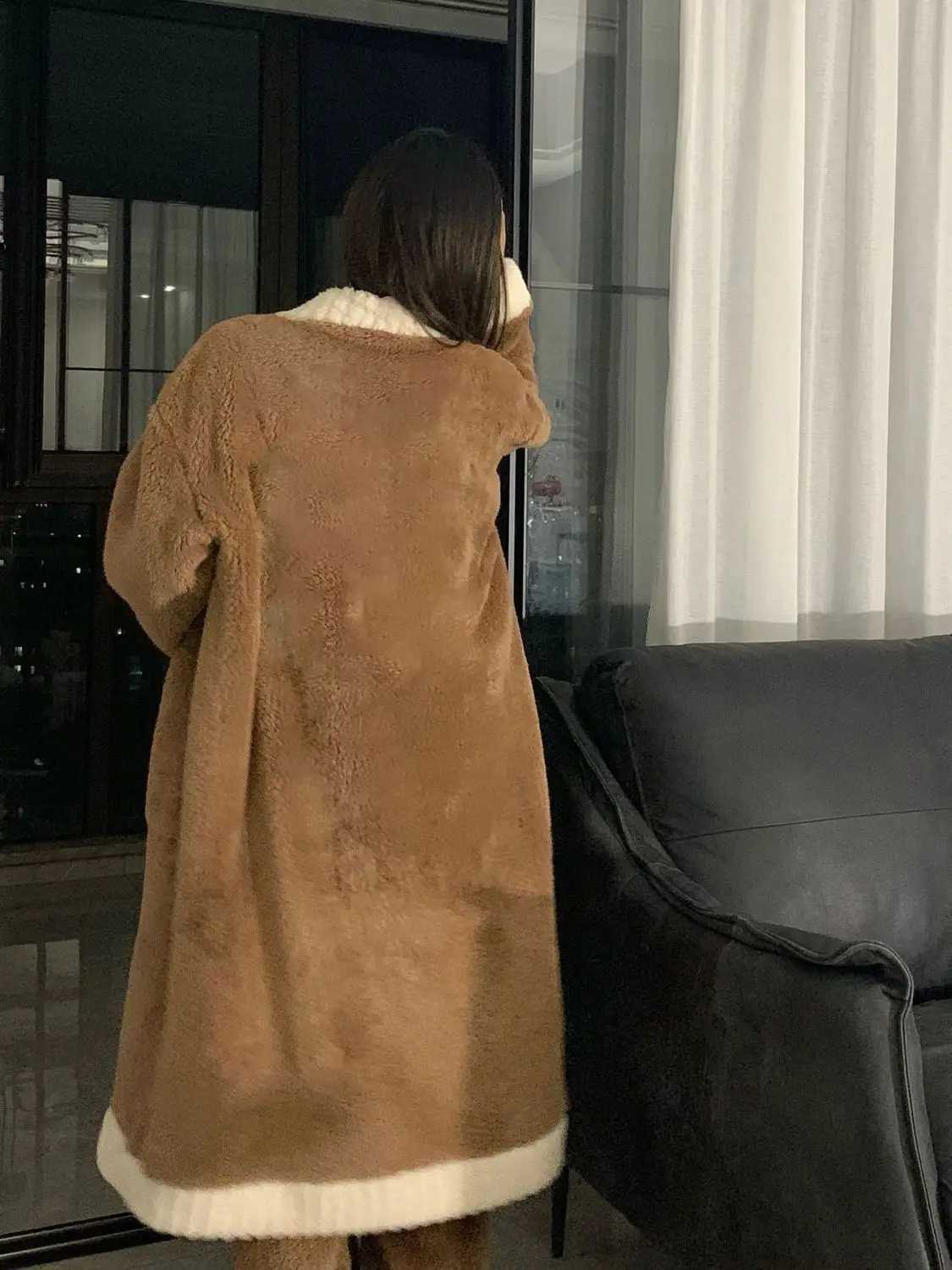 2025 Winter New Womens Sleeprobe Loose Warm Vneck Home Clothes Z250925