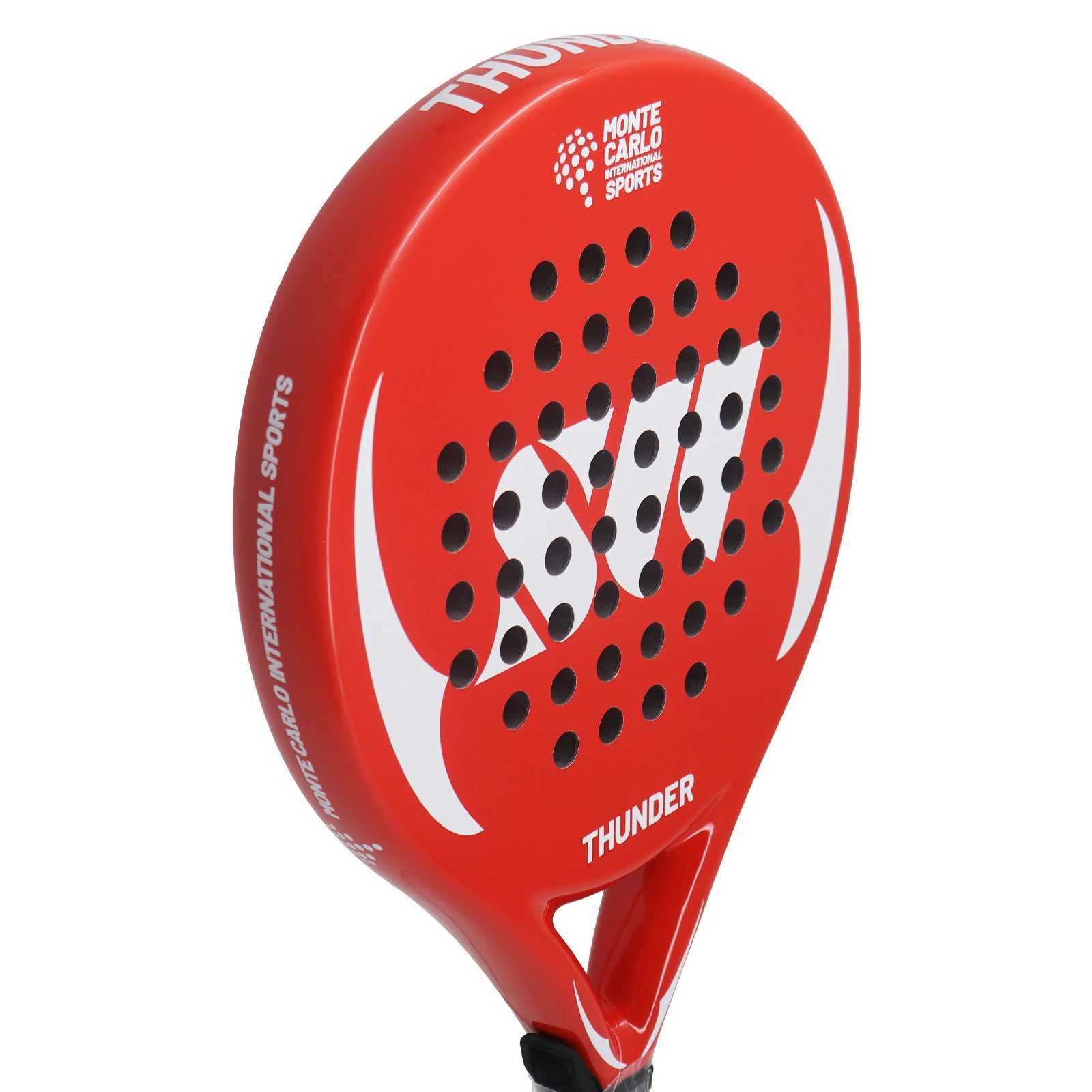 Padel tennis racket 3K18K carbon fiber high balance with Cover teardrop shape Raquette racket J250926