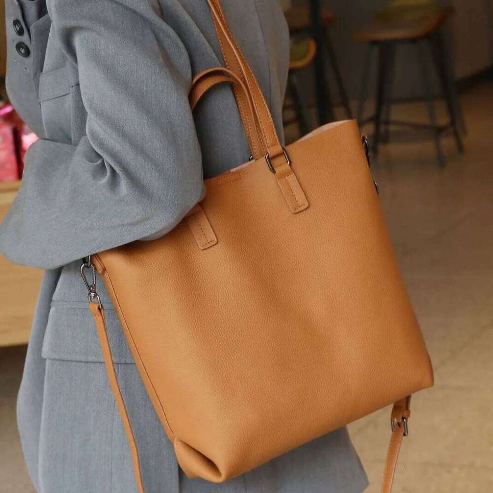 Layer Cowhide Shoulder Women Large Capacity Crossbody Tote Mommy Simple Shopping Designer Bag suotong2509