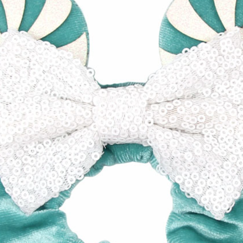 Disney hair ring for Halloween girls hair accessory Mickey Christmas thickened velvet sausage elastic gold velvet hair for Halloween or Christmas Acce