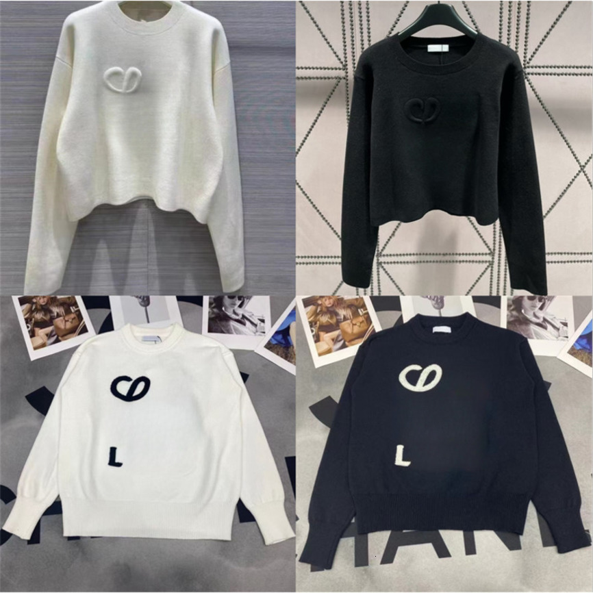Womens Sweaters Designer New Autumn Long Sleeve Knit Top High-end Knitwear Slim Pullover Coat Thin Knit Sweaters Suitable Petite Girls 4 Styles