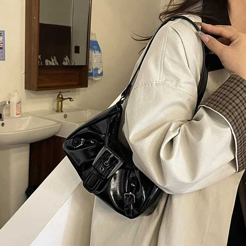 Y2K Retro Pleated Hobo Shoulder Bag for Women Hot Selling Maillard Style Underarm Bag Clutch Handbags for Travel Work Shopping Z250926