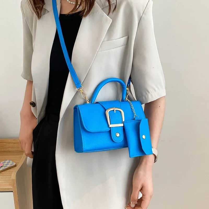 New 2025 Spring Women Bag Diamond Thick Chain Handbags Small Square Shoulder Messenger Bag Klein Blue Fashion Crossbody Bag Z250926