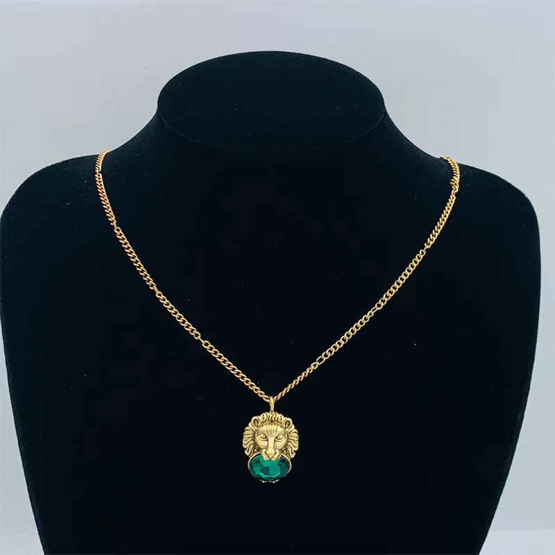2025 Brand G Necklace Classic Retro Stainless Steel Pendant Necklace Luxury 18k Gold Designer Jewelry Christmas Gift