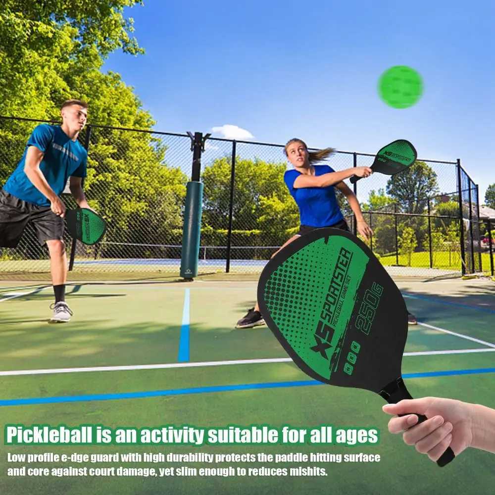 2 Rackets 4 Pickleballs Pickleball Rackets Set with Bag Wooden Pickleball Paddle Pickleball Accessories Pickleball Racquet J250926