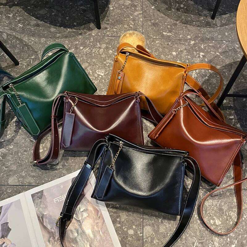 Women Soft Cow Leather Commute Crossbody Bags Female Cowhide Large Capacity Underarm Shoulder Bag Ladies Designer Handbag Suotong2509