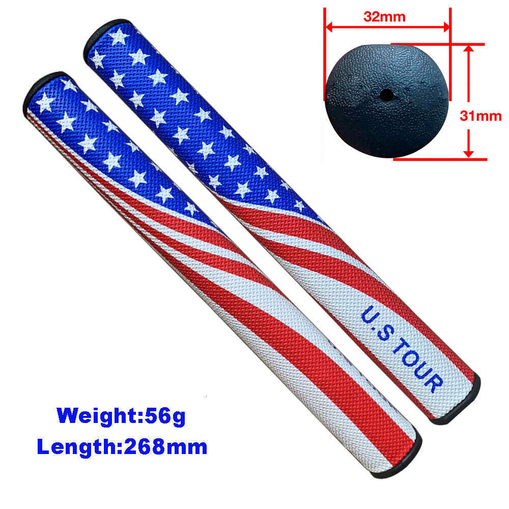 American Flag Pattern EVA Lightweight Golf Putter Grip - Universal Non-Slip Club Grip for Men & Women