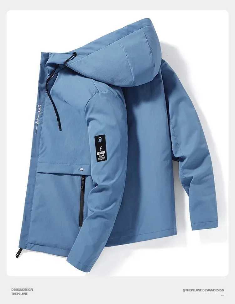 2024 Hot selling Jackets Spring and Autumn New Mens Windproof Cycling Zipper Casual Work Fashion Outdoor Adventure Jack W250926