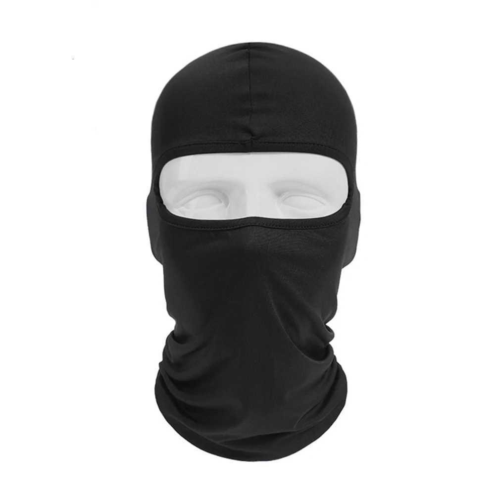 Black Motorcycle Face Mask Moto Balaclava Winter Mask Face Shield Cycling Motorcycle Mask For All Seasons Z250926