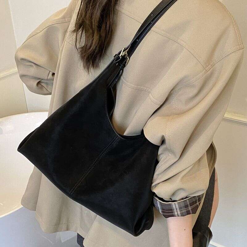 for Women, Large Capacity New Versatile Lazy Style Single Shoulder Crossbody Commuter Soft Leather Tote Bag