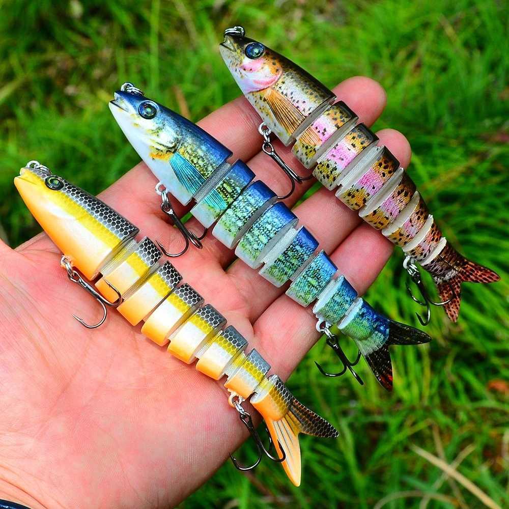 135cm19g Sinking Swimbait Crankbaits Fishing Lure Set of Wobbrs for Pike Artificial Baits Kit Fishing Tack W250926