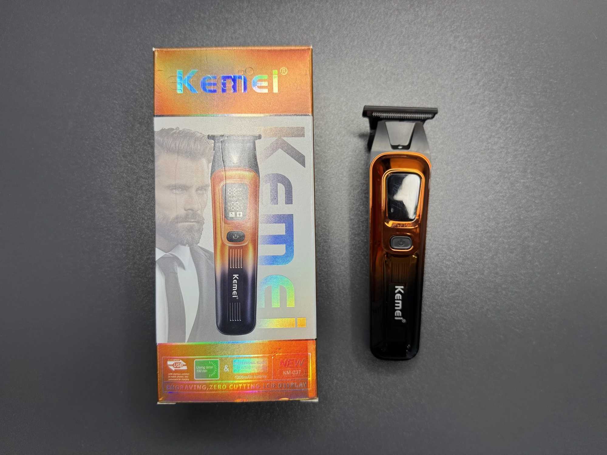Kemei Electric Hair Clipper Mens Home Hair Clipper Fast Charging Beard Trimmer Carving Hair Clipper KM037 R250926