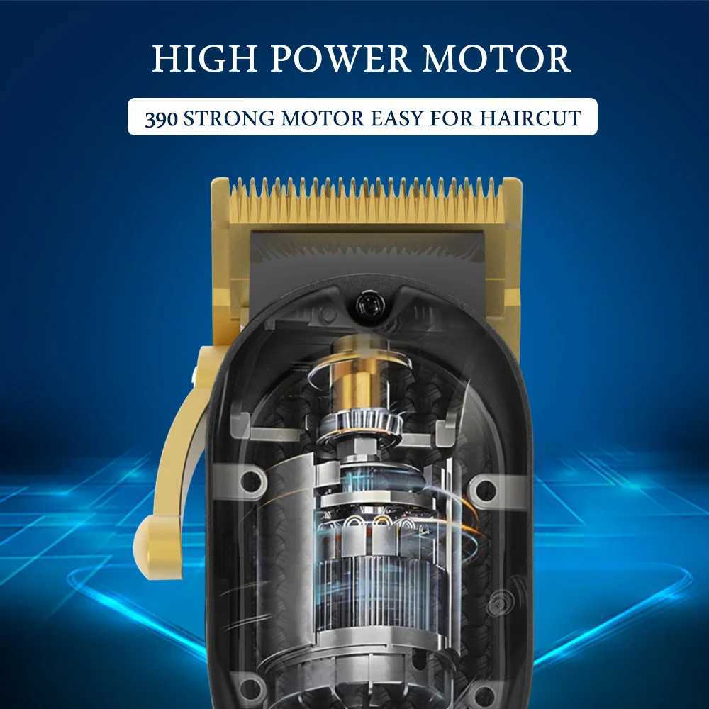 MAGICOR Professional Hair Clipper LED Display Golden Blue Gradient USB Rechargeable Cordless for Men Hair Cutting Machine R250926