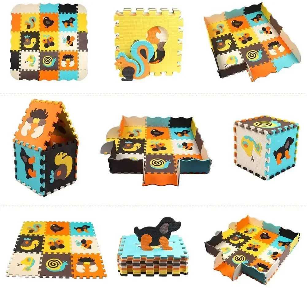 Animal Pattern Baby Play Mat Puzzle Toys For Kids Children EVA Foam Yoga Crawling Mats Floor Tapete Room Decor Baby Child Gifts C250926