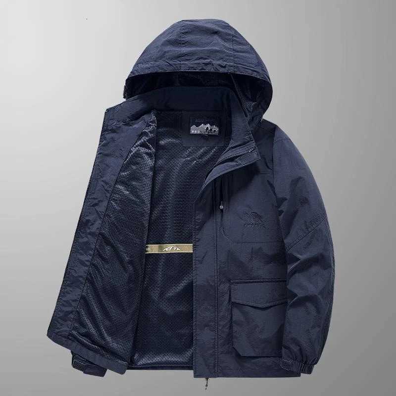 Mens Windbreaker Waterproof Jacket for Man Clothes for Man Mens Jacket Mens Coats Autumn Workwear Jacket Fishing Robes W250926