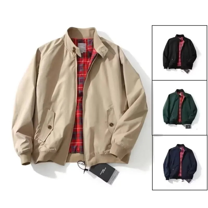 Mens stand up collar casual zipper jacket outdoor sports jacket mens autumn and winter elegant business jacket windproof 241017bj