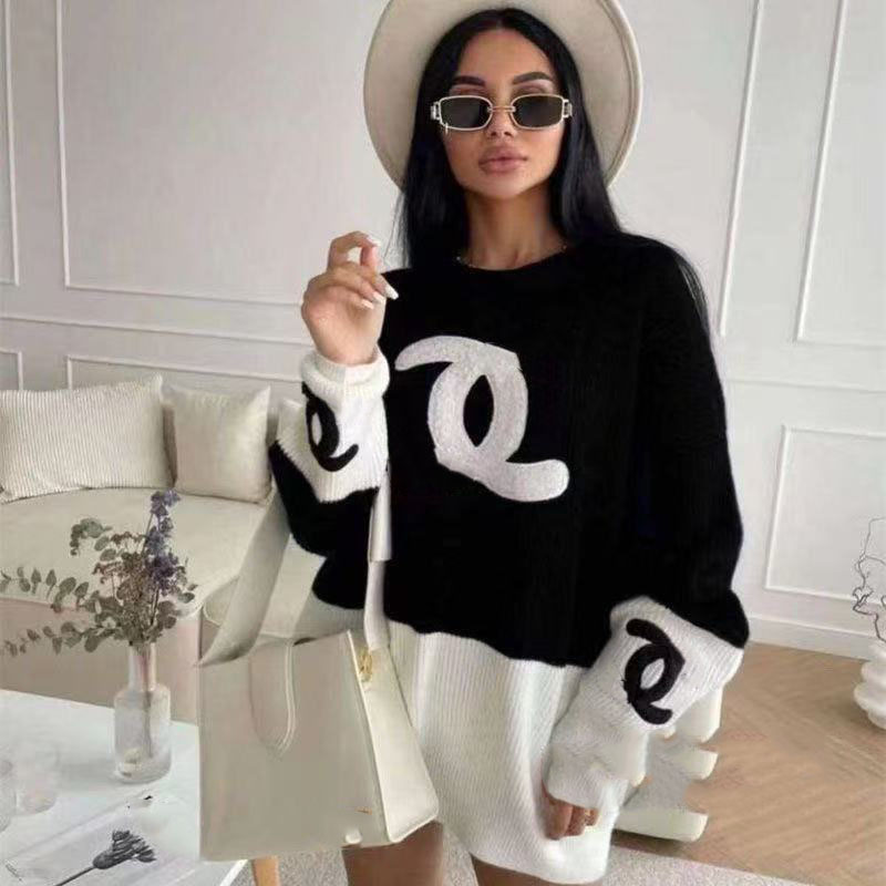 Designer women's sweater women's pullover sweater designer style autumn and winter casual top