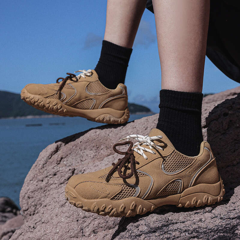 New Designer Luxury shoes 2025 Casual free shipping Sports Mesh Thick Sole Men's Brand Designer Trendy Fashion Versatile