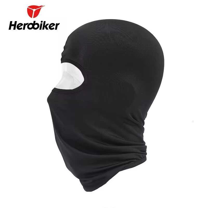 HEROBIKER Motorcycle Mask Thermal Synthetic Silk UltraThin Ski Mask Full Face Hood Helmet Balaclava Mask Motorcycle Riding Z250926